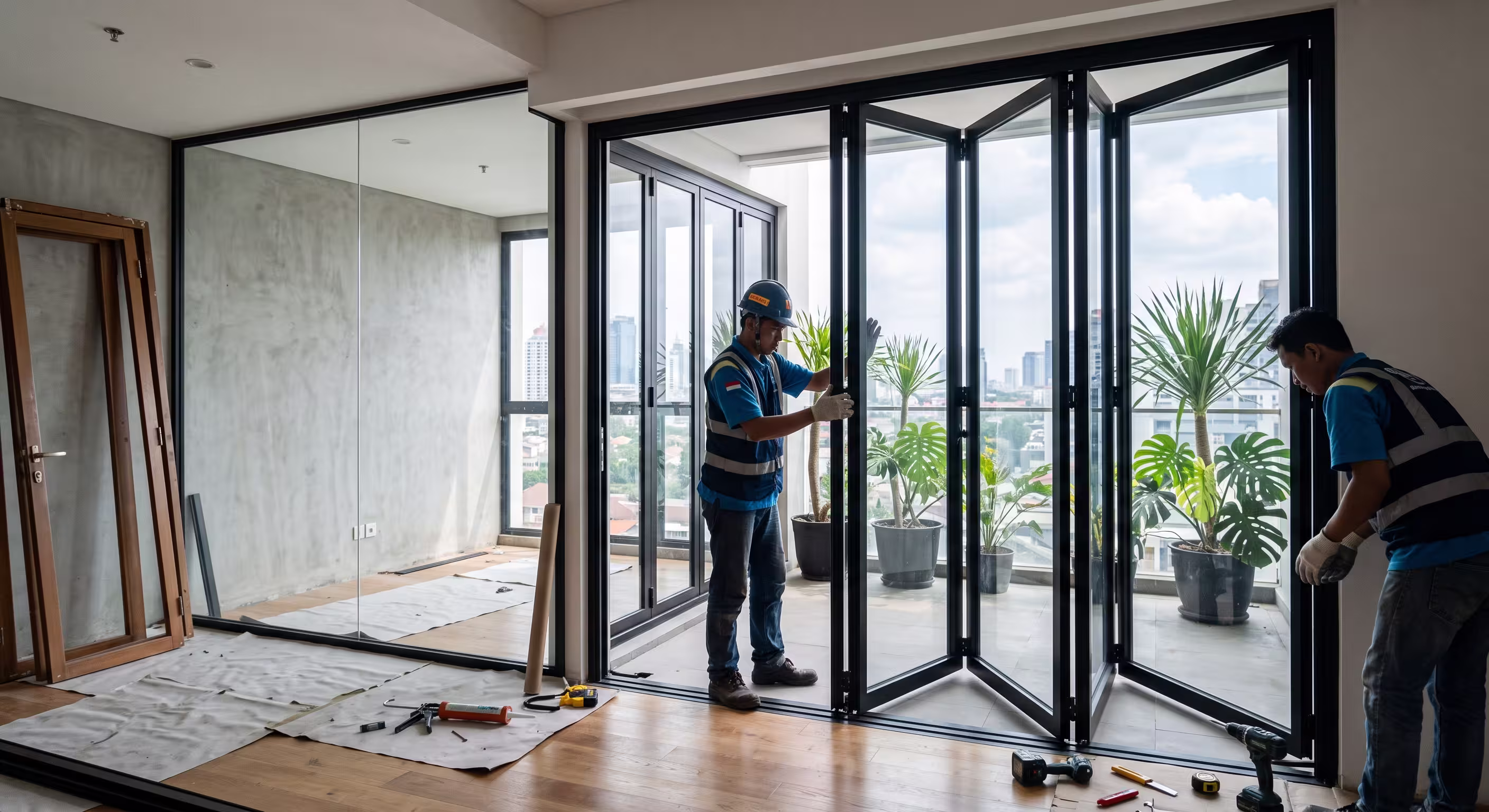 Pemasangan Kusen & Kaca Kedap - Dwiguna Mandiri Kontraktor & Renovasi Rumah Jakarta